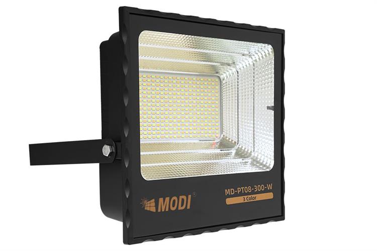 Đèn pha năng lượng mặt trời Modi MD-PT08-300-W Màu Đen