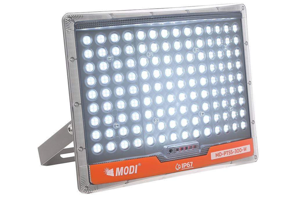 Đèn pha năng lượng mặt trời Modi MD-PT55-300-W Màu Trắng