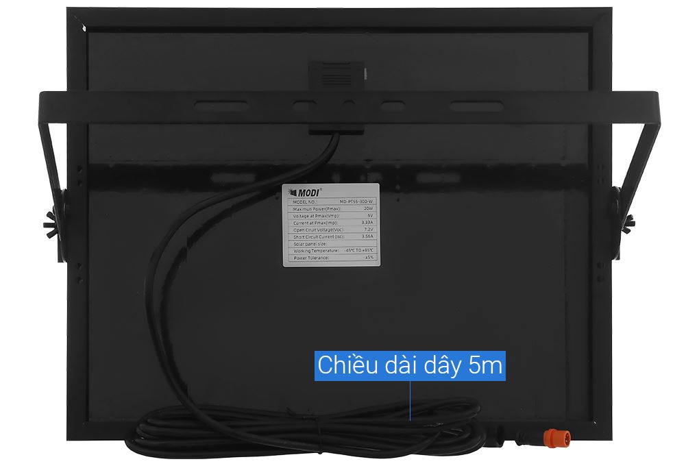 Đèn pha năng lượng mặt trời Modi MD-PT55-300-W Màu Trắng