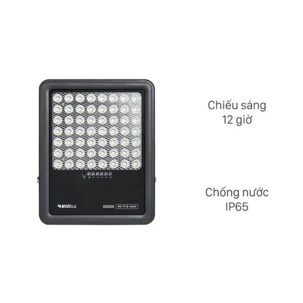 Đèn pha năng lượng mặt trời Modi MD-PT18-400-W