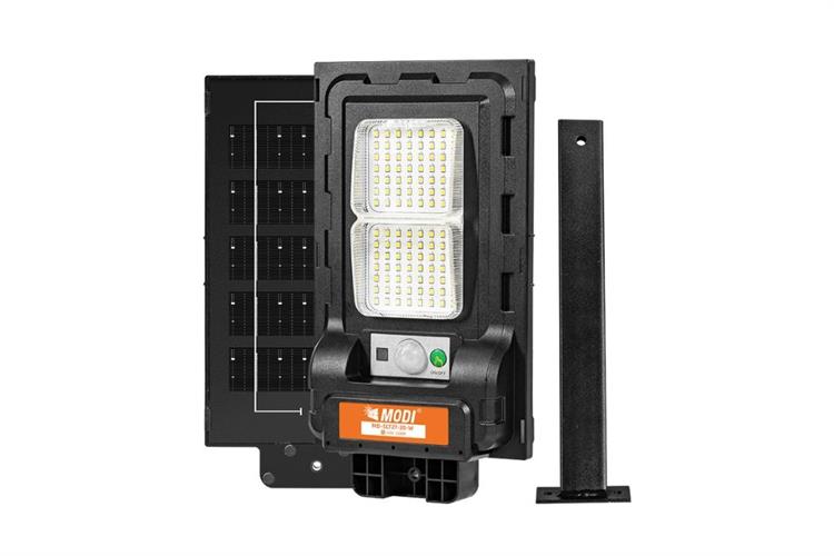 Đèn đường liền thể năng lượng mặt trời Modi MD-SLT27-30-WH Màu Đen