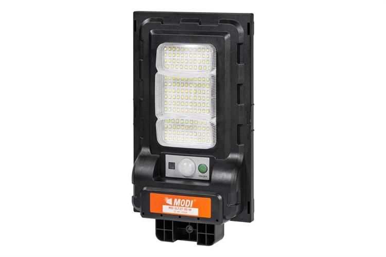 Đèn đường liền thể năng lượng mặt trời Modi MD-SLT27-30-WH Màu Đen