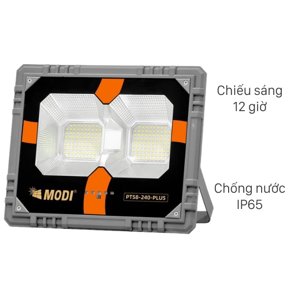 Đèn pha năng lượng mặt trời Modi MD-PT58-240-PLUS
