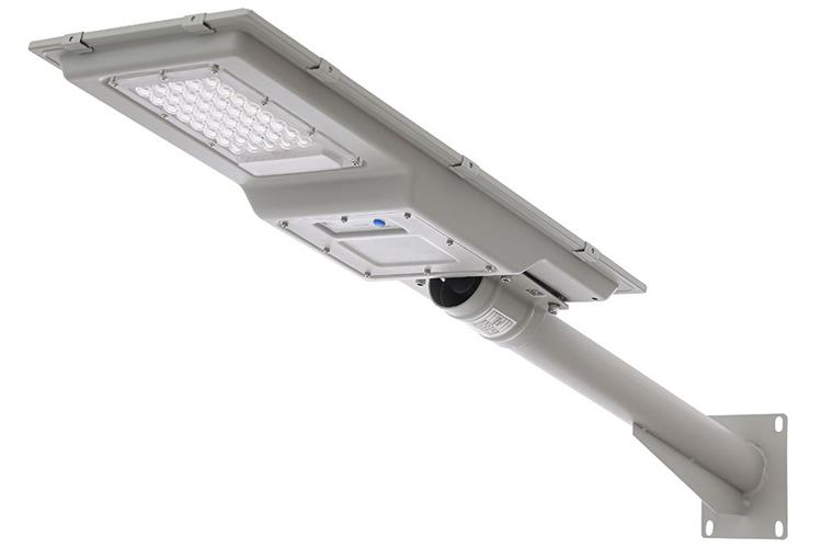 Đèn đường liền thể năng lượng mặt trời Modi MD-SLT52-300-W Màu Xám
