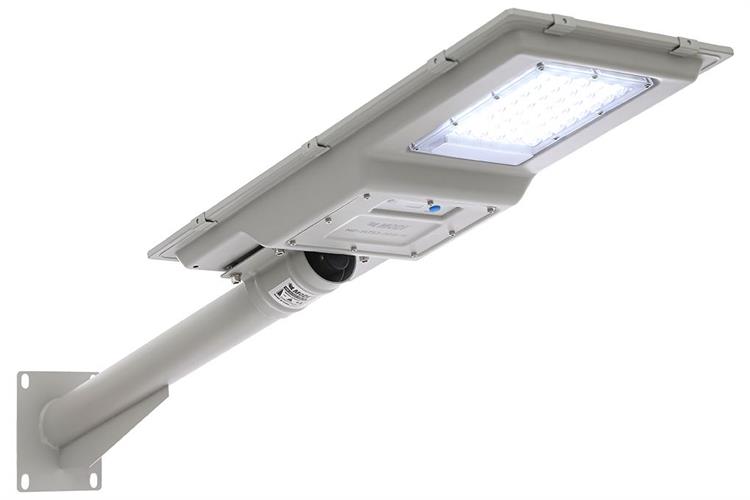 Đèn đường liền thể năng lượng mặt trời Modi MD-SLT52-300-W Màu Xám