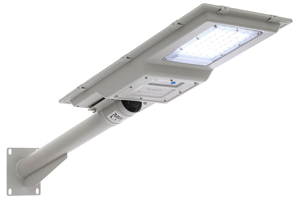 Đèn đường liền thể năng lượng mặt trời Modi MD-SLT52-300-W Màu Xám