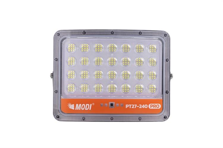 Đèn pha năng lượng mặt trời Modi MD-PT27-240-PRO Màu Xám