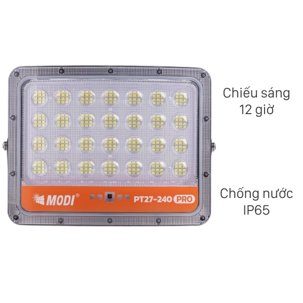 Đèn pha năng lượng mặt trời Modi MD-PT27-240-PRO