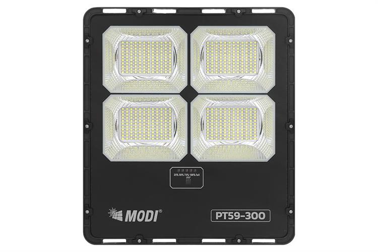 Đèn pha năng lượng mặt trời Modi MD-PT59-300-W Màu Đen