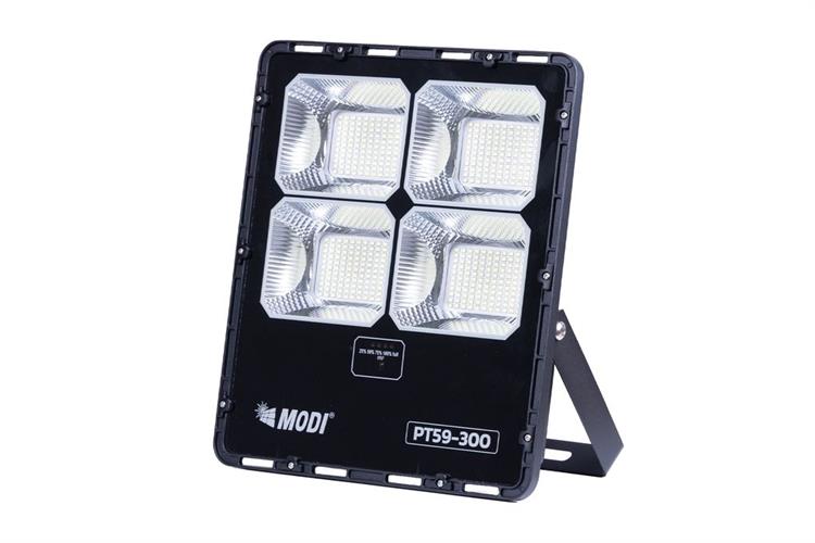 Đèn pha năng lượng mặt trời Modi MD-PT59-300-W Màu Đen