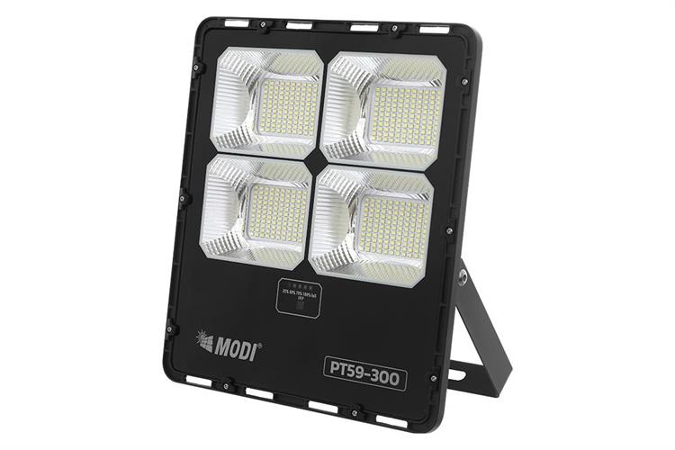 Đèn pha năng lượng mặt trời Modi MD-PT59-300-W Màu Đen