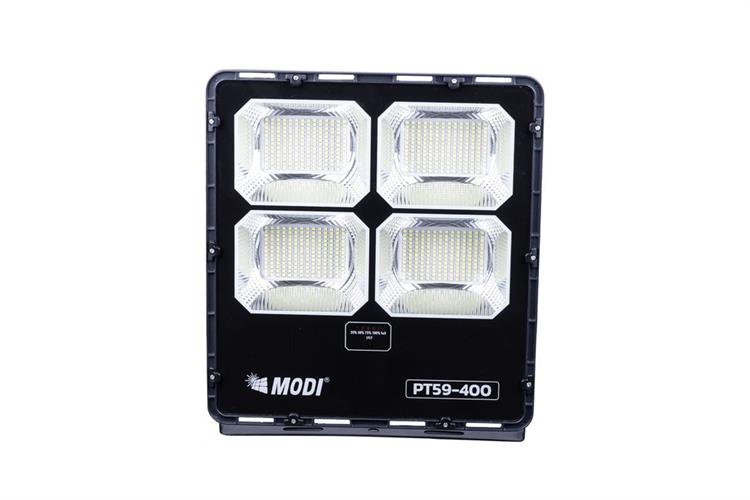 Đèn pha năng lượng mặt trời Modi MD-PT59-400-W Màu Đen