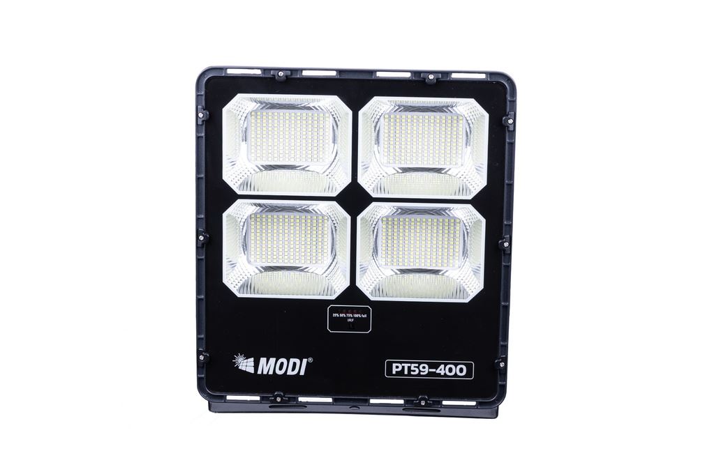 Đèn pha năng lượng mặt trời Modi MD-PT59-400-W Màu Đen