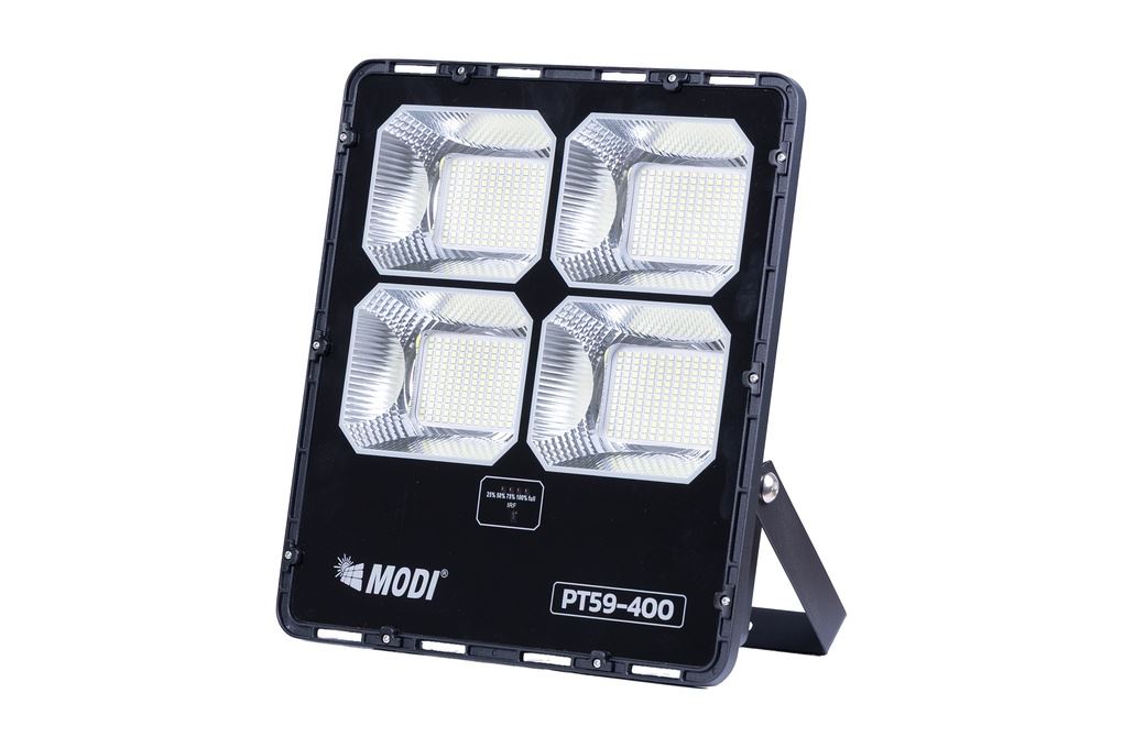 Đèn pha năng lượng mặt trời Modi MD-PT59-400-W Màu Đen