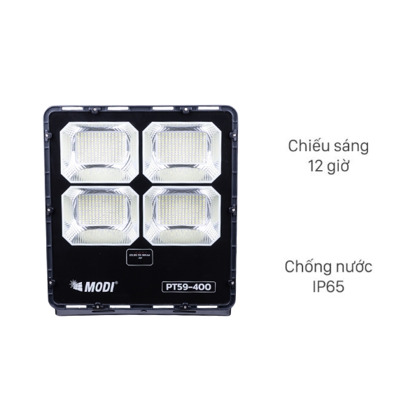 Đèn pha năng lượng mặt trời Modi MD-PT59-400-W