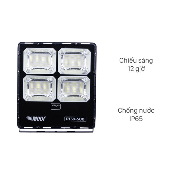 Đèn pha năng lượng mặt trời Modi MD-PT59-500-W