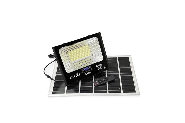 Đèn pha năng lượng mặt trời nhôm SUNTEK RP-200 16.96W Màu Đen