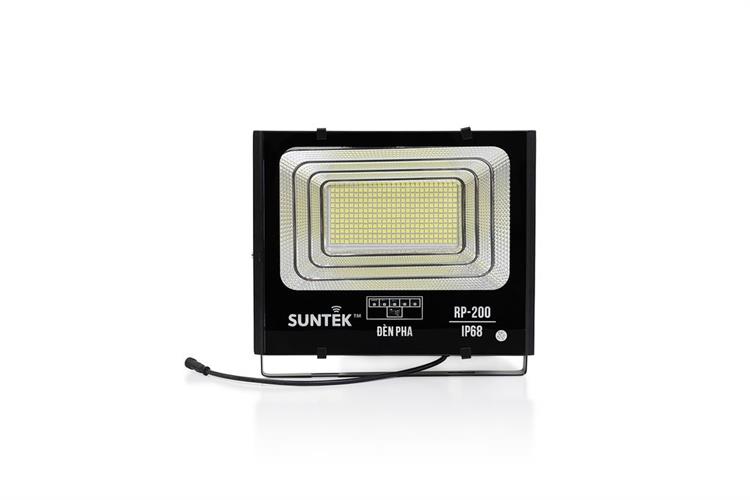 Đèn pha năng lượng mặt trời nhôm SUNTEK RP-200 16.96W Màu Đen
