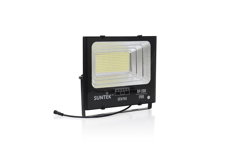 Đèn pha năng lượng mặt trời nhôm SUNTEK RP-200 16.96W Màu Đen