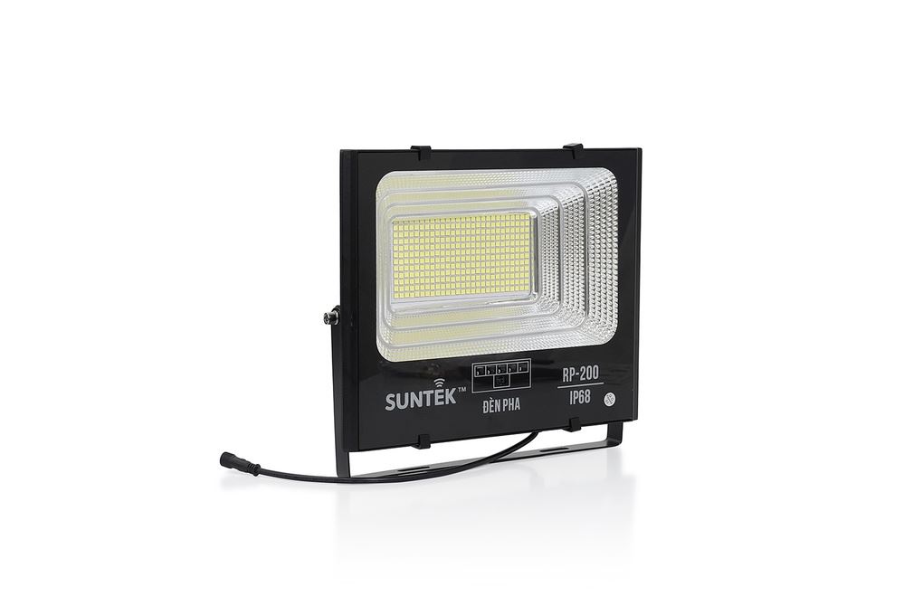 Đèn pha năng lượng mặt trời nhôm SUNTEK RP-200 Màu Đen