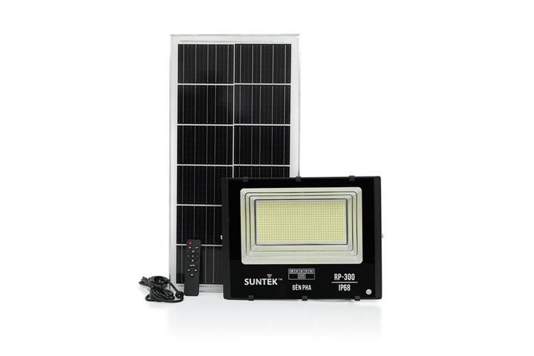 Đèn pha năng lượng mặt trời nhôm SUNTEK RP-300 19.52W Màu Đen