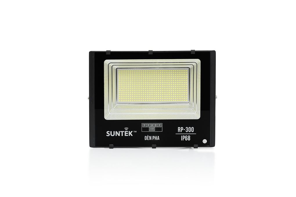 Đèn pha năng lượng mặt trời nhôm SUNTEK RP-300 Màu Đen