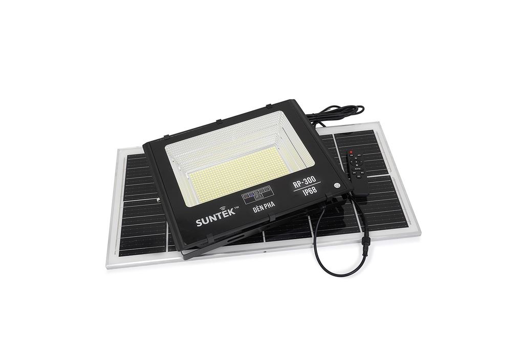 Đèn pha năng lượng mặt trời nhôm SUNTEK RP-300 Màu Đen