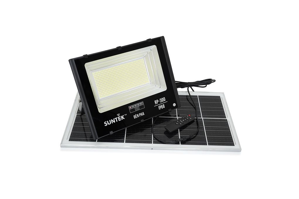 Đèn pha năng lượng mặt trời nhôm SUNTEK RP-300 Màu Đen