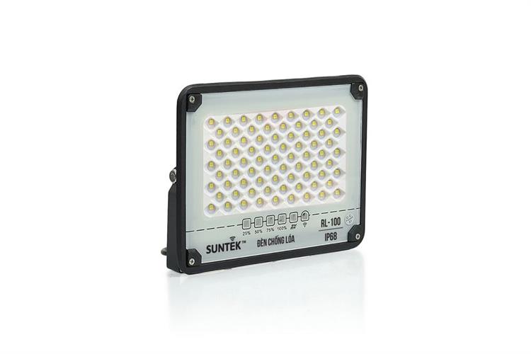 Đèn pha năng lượng mặt trời nhôm SUNTEK RL-100 16W Màu Đen