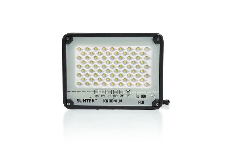 Đèn pha năng lượng mặt trời nhôm SUNTEK RL-100 16W Màu Đen