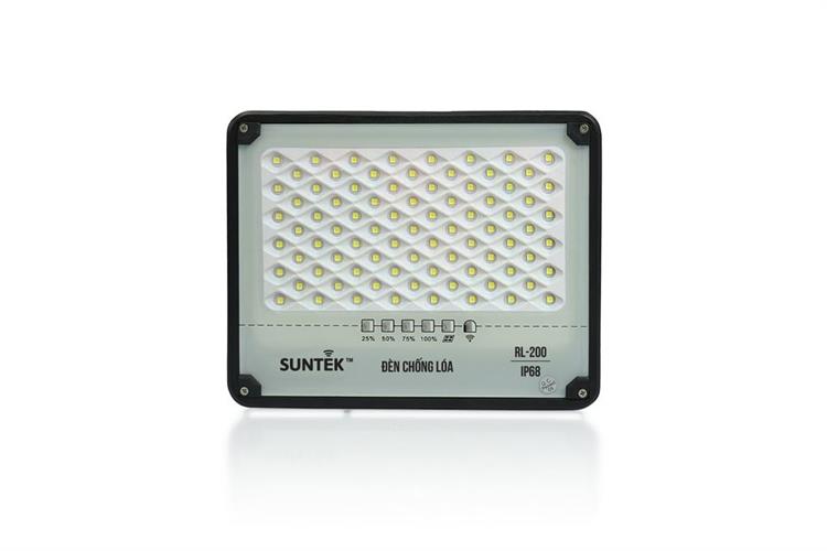 Đèn pha năng lượng mặt trời nhôm SUNTEK RL-200 18W Màu Đen