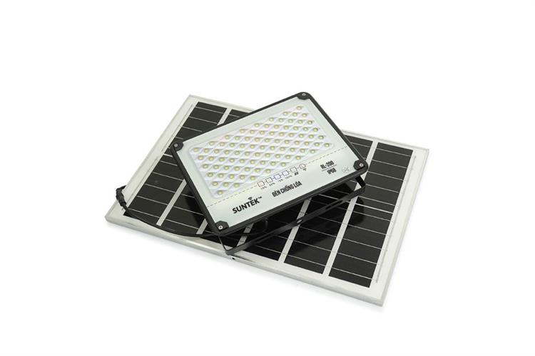 Đèn pha năng lượng mặt trời nhôm SUNTEK RL-200 18W Màu Đen
