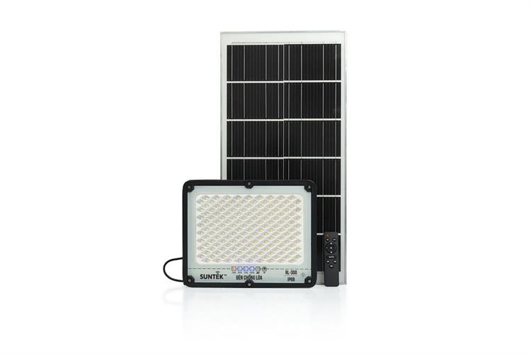 Đèn pha năng lượng mặt trời nhôm SUNTEK RL-300 20.16W Màu Đen