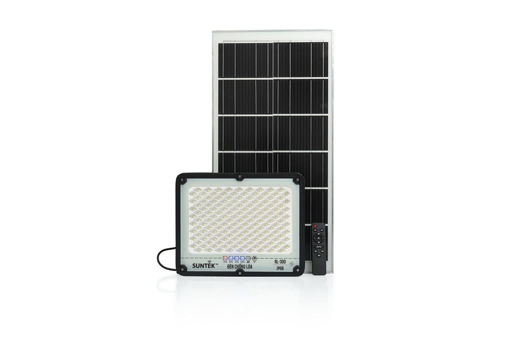 Đèn pha năng lượng mặt trời nhôm SUNTEK RL-300 Màu Đen