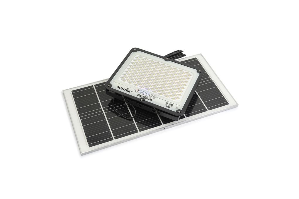 Đèn pha năng lượng mặt trời nhôm SUNTEK RL-300 Màu Đen