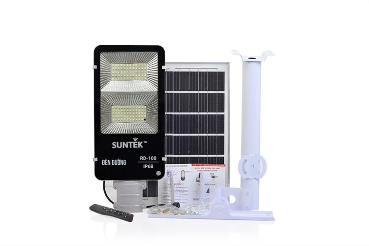 Đèn đường năng lượng mặt trời nhôm SUNTEK RD-100 15.04W Màu Đen