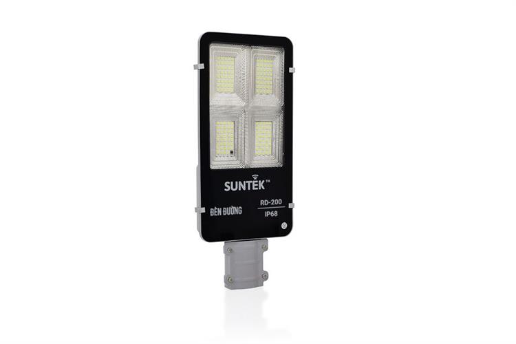 Đèn đường năng lượng mặt trời nhôm SUNTEK RD-200 16W Màu Đen