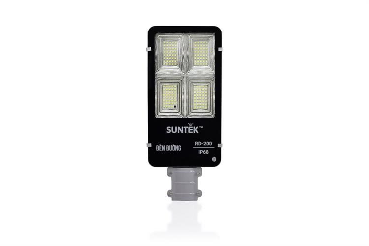 Đèn đường năng lượng mặt trời nhôm SUNTEK RD-200 16W Màu Đen