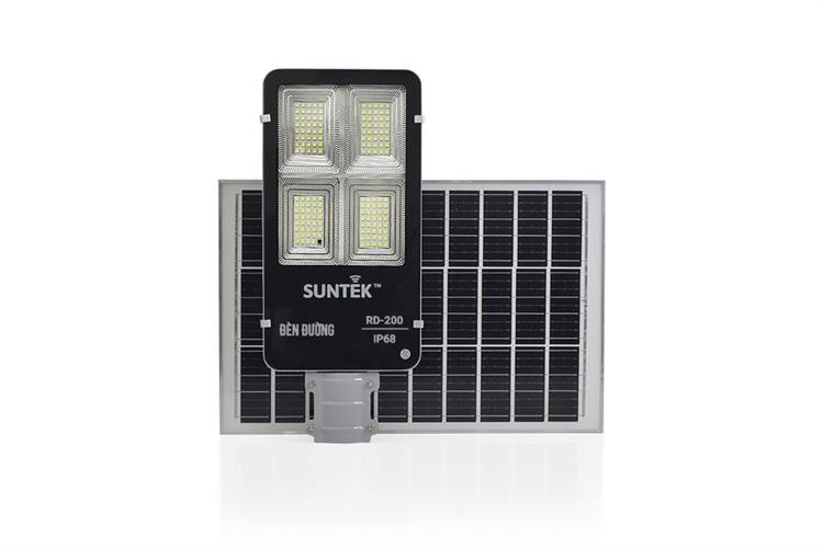 Đèn đường năng lượng mặt trời nhôm SUNTEK RD-200 16W Màu Đen