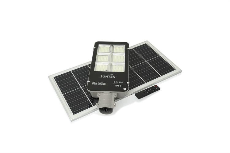 Đèn đường năng lượng mặt trời nhôm SUNTEK RD-300 21W Màu Đen