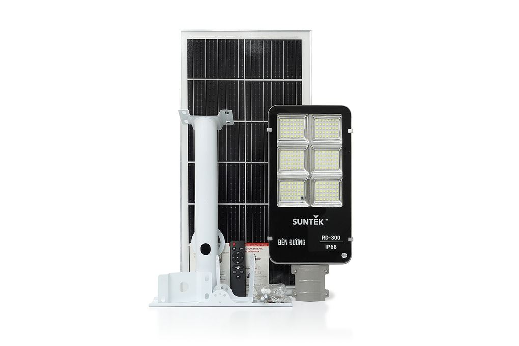 Đèn đường năng lượng mặt trời nhôm SUNTEK RD-300 - 2