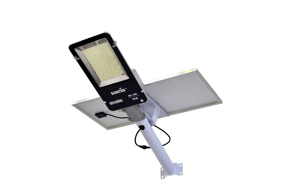 Đèn đường năng lượng mặt trời nhôm SUNTEK RD-400 Màu Đen