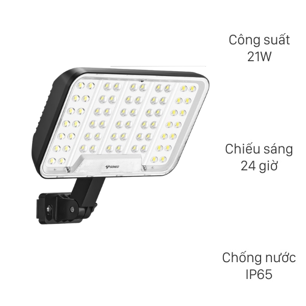 Đèn pha năng lượng mặt trời Goneo GN-C600B-AS 21W