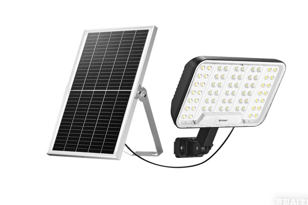 Đèn pha năng lượng mặt trời Goneo GN-C350B-AS Màu Đen