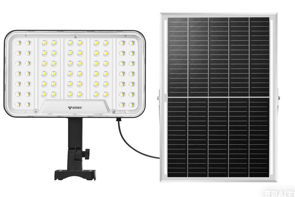 Đèn pha năng lượng mặt trời Goneo GN-C350B-AS Màu Đen