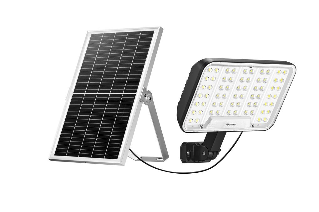 Đèn pha năng lượng mặt trời Goneo GN-C350B-AS Màu Đen