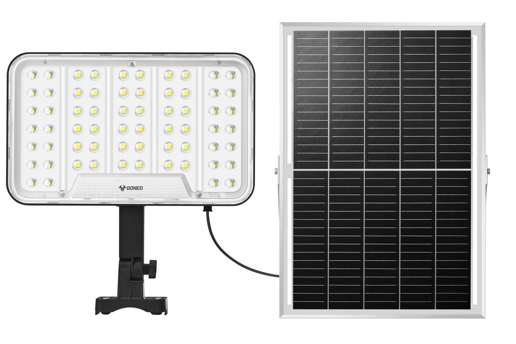Đèn pha năng lượng mặt trời Goneo GN-C350B-AS Màu Đen