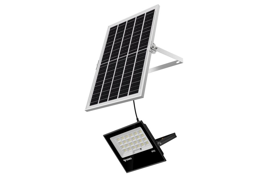 Đèn pha năng lượng mặt trời Goneo GN-C400B-AJ Màu Đen