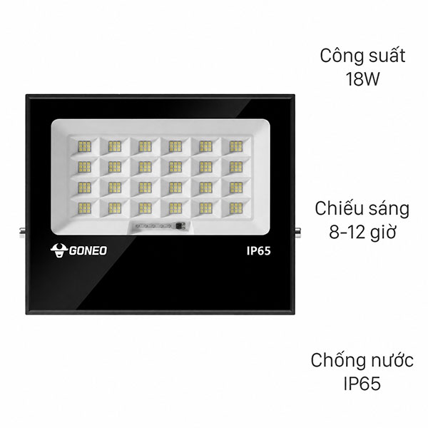 Đèn pha năng lượng mặt trời Goneo GN-C400B-AJ