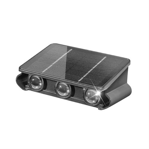 Đèn hắt tường năng lượng mặt trời Modi MD-SWL-V6-PRO WW Màu Đen
